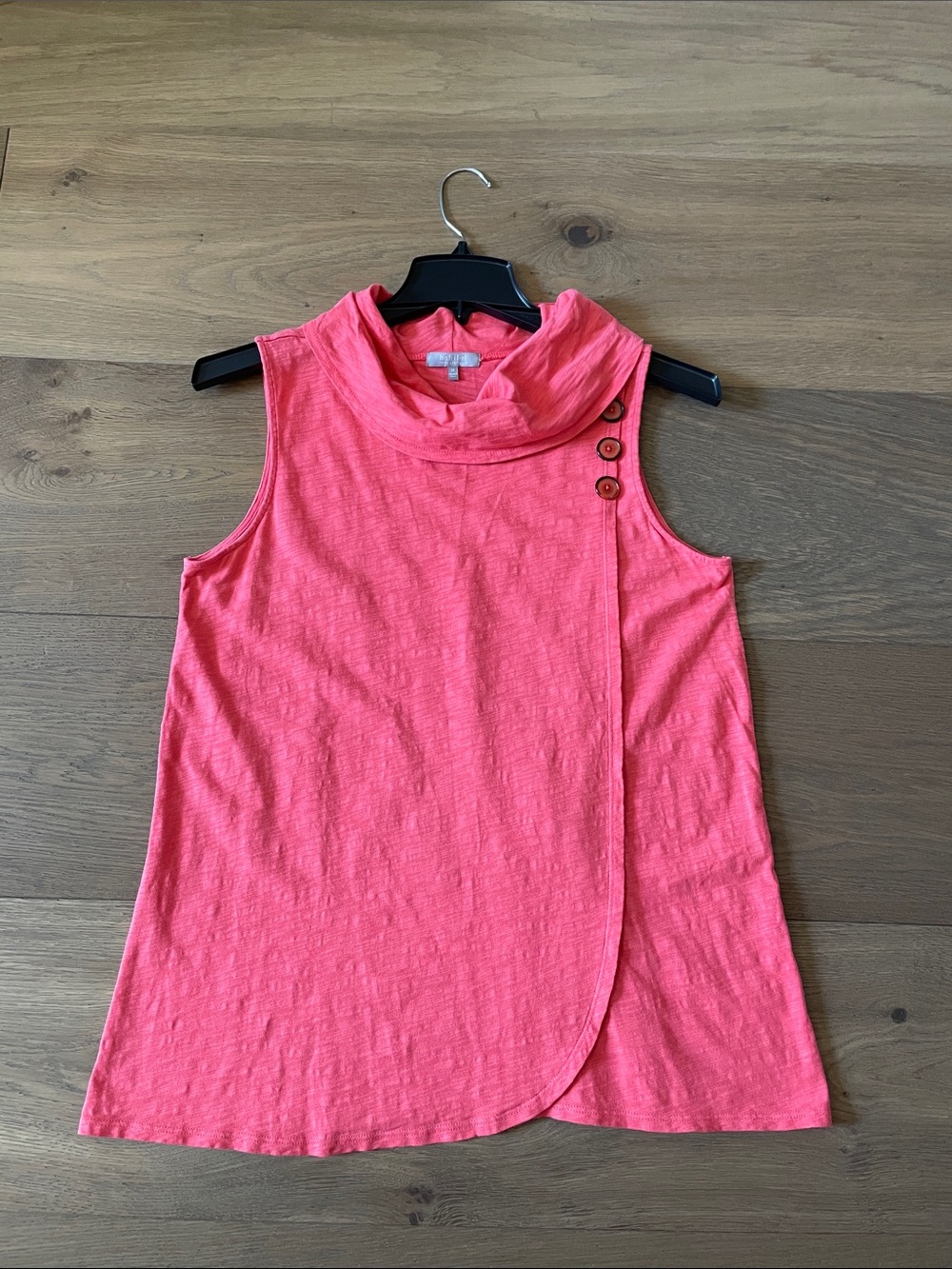 Habitat Sleeveless Cowl Neck Top Blouse 100% Cotton Women's Size Medium